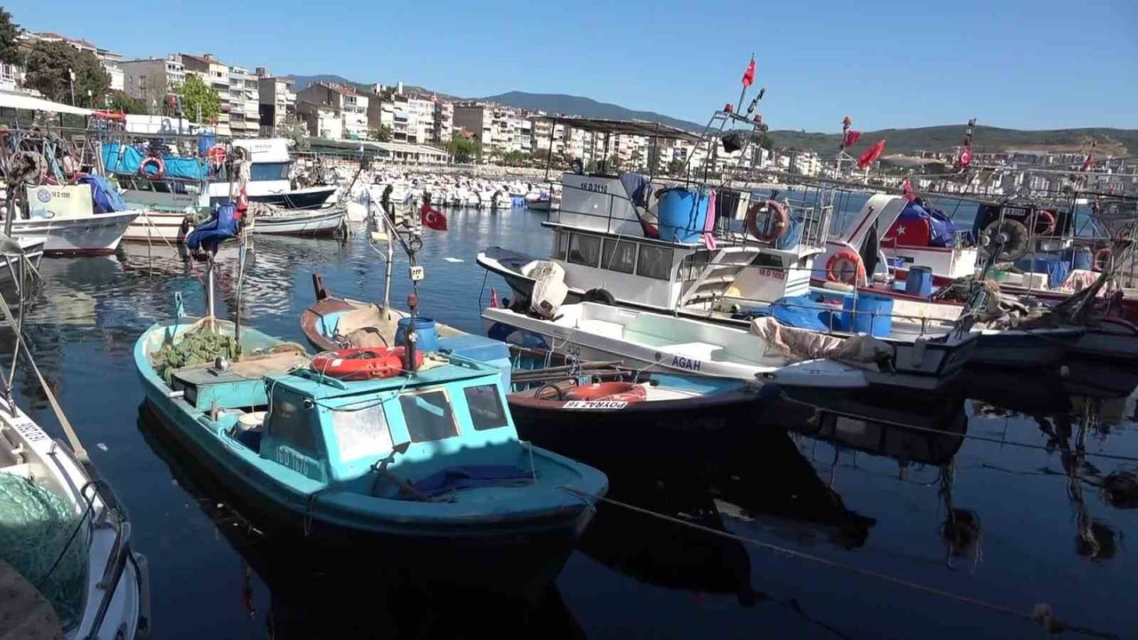 BURSA'NIN GEMLİK İLÇESİNDE GEÇİMİNİ BALIKÇILIKLAR, DENİZLERDEKİ BALIK POPÜLASYONUNUN AZALMASI...