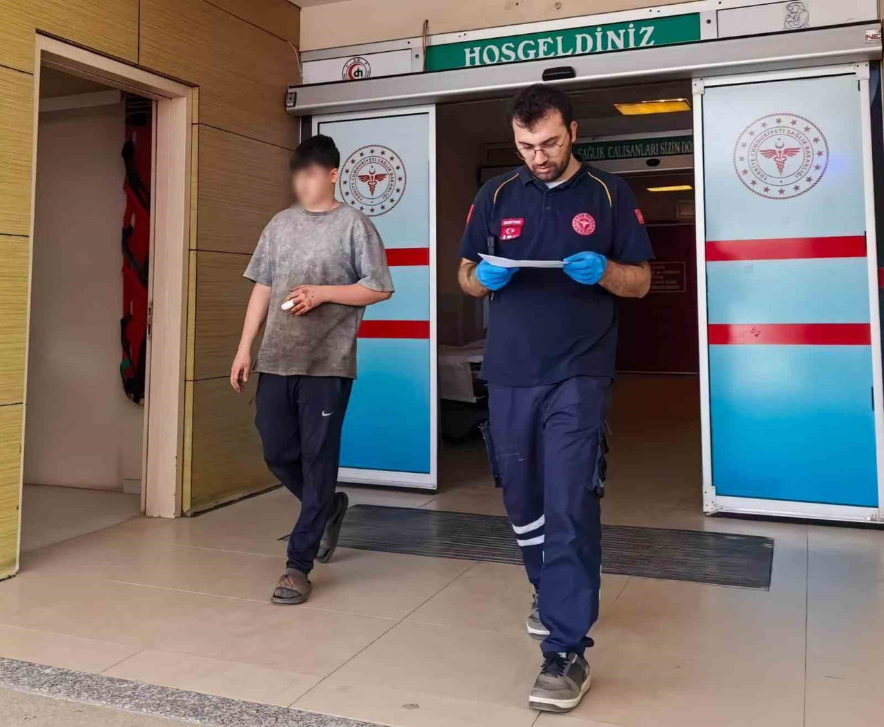 BURSA'NIN İNEGÖL İLÇESİNDE FAALİYET GÖSTEREN BİR METAL DOĞRAMA İŞLETMESİNDE MEYDANA GELEN OLAYDA...