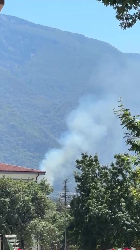 BURSA'NIN KESTEL İLÇESİ'NDE ORMAN YANGINI ÇIKTI. BÖLGEYE SEVK EDİLEN EKİPLER, ALEVLERİ KONTROL...