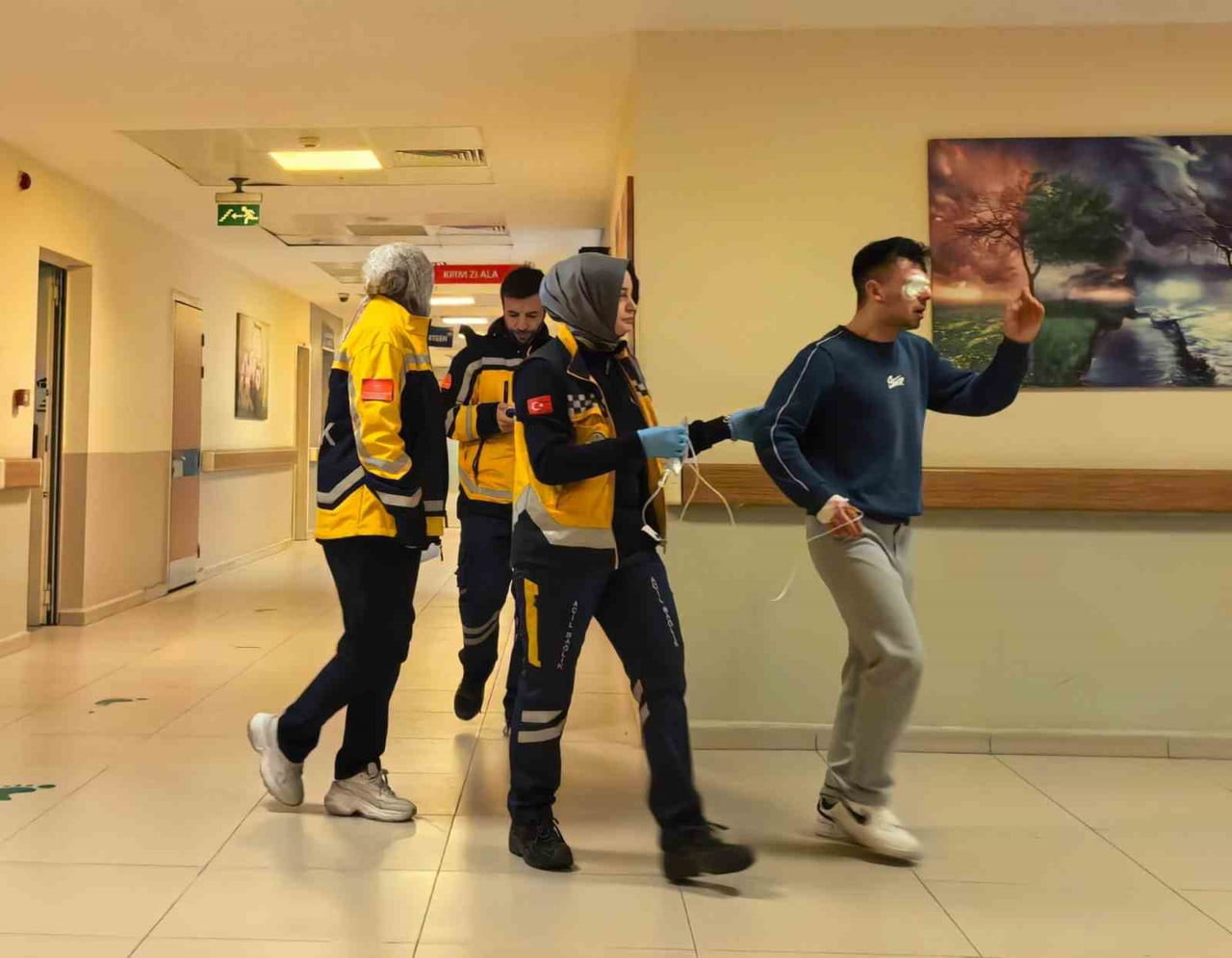 BURSA’NIN İNEGÖL İLÇESİNDE FAALİYET GÖSTEREN BİR MOBİLYA FABRİKASINDA MEYDANA GELEN İŞ KAZASINDA...