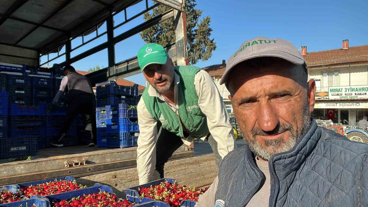 BURSA’NIN İZNİK İLÇESİNE BAĞLI ORHANİYE MAHALLESİ’NDE MEVSİMİN İLK KARABODUR KİRAZI HASADI...