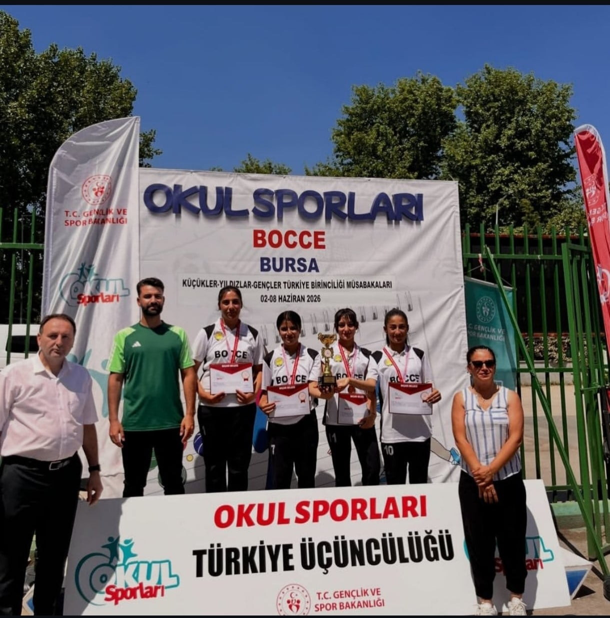 BURSA’NIN OSMANGAZİ İLÇESİNDE DÜZENLENEN BOCCE PETANK GENÇ KIZLAR TÜRKİYE BİRİNCİLİĞİ...