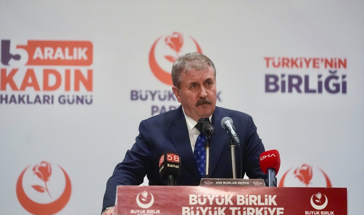 Büyük Birlik Partisi (BBP) Genel Başkanı Mustafa Destici, Dünya Kadın Hakları Günü dolayısıyla...