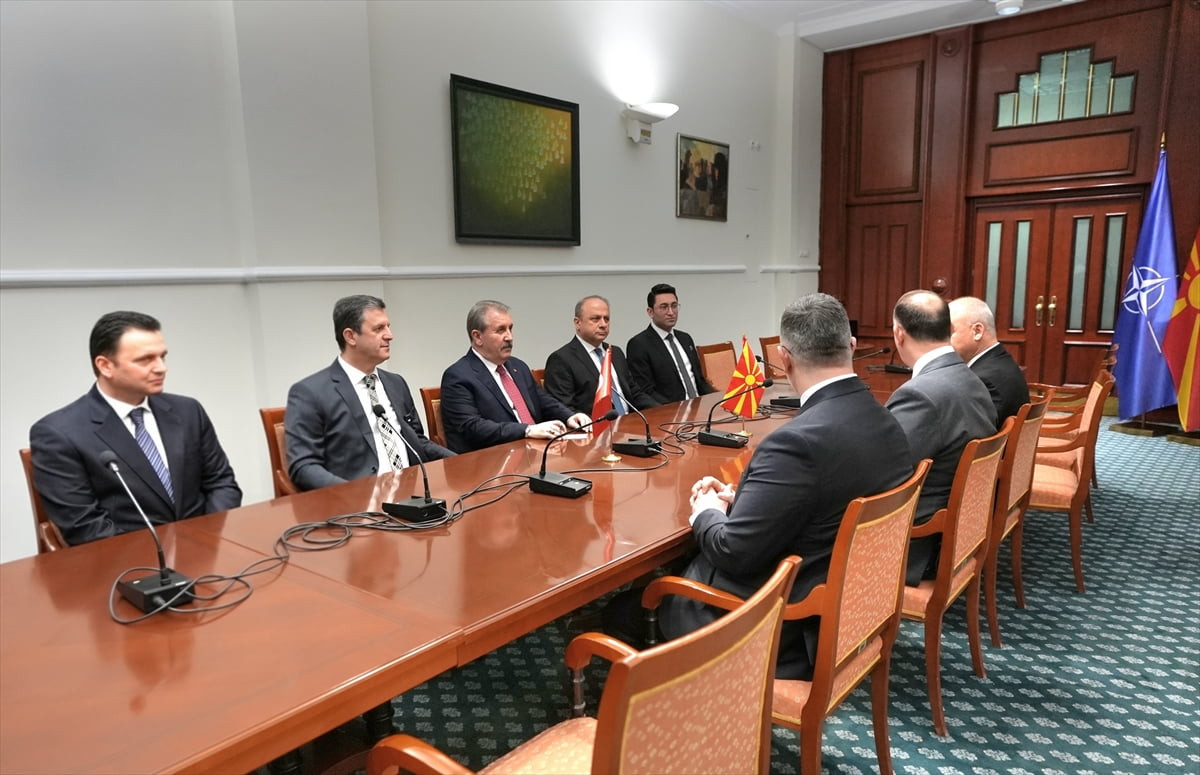 Büyük Birlik Partisi (BBP) Genel Başkanı Mustafa Destici, Kuzey Makedonya'da çeşitli temaslarda...