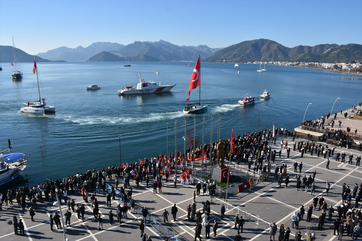 Büyük Önder Mustafa Kemal Atatürk'ün Muğla'nın Marmaris ilçesine gelişinin 91'inci yıl dönümü...