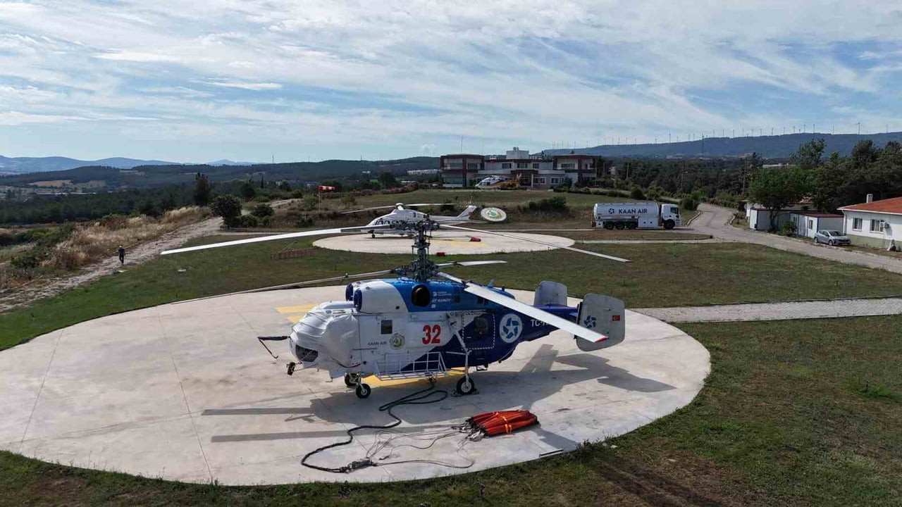 ÇANAKKALE ORMAN BÖLGE MÜDÜRLÜĞÜ 2026 YILINDA 1 İHA, 4 UÇAK, 5 HELİKOPTER, 1 İDARİ HELİKOPTER, 89...