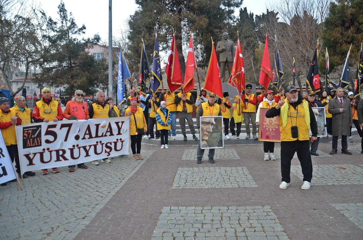 Çanakkale Savaşları'nda gösterdikleri kahramanlıkla destanlaşan 57. Alay'ın anısını yaşatmak...