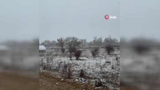 Çankırı'da Nisan ayında kar sürprizi