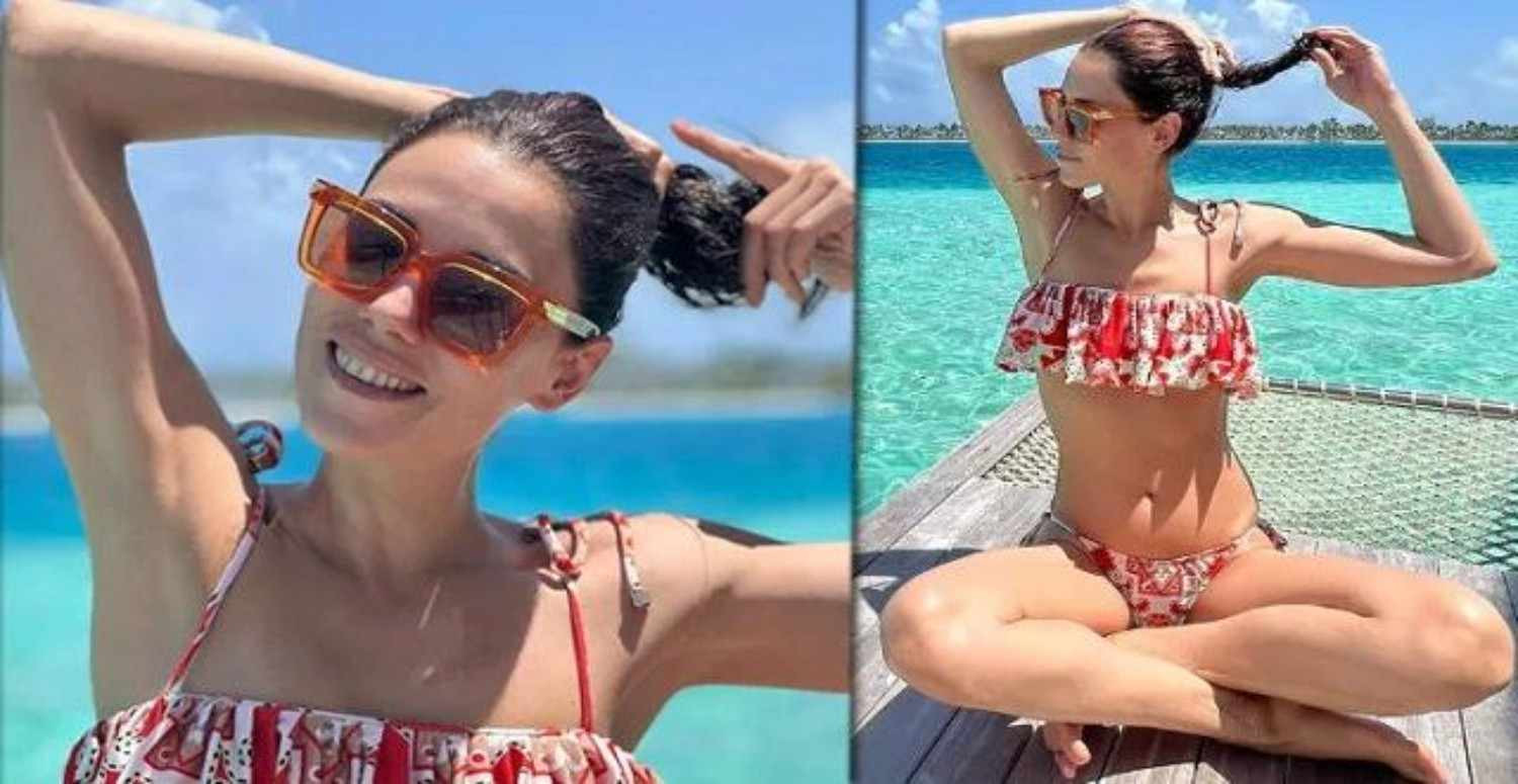 Cansu Dere bikinili pozlar