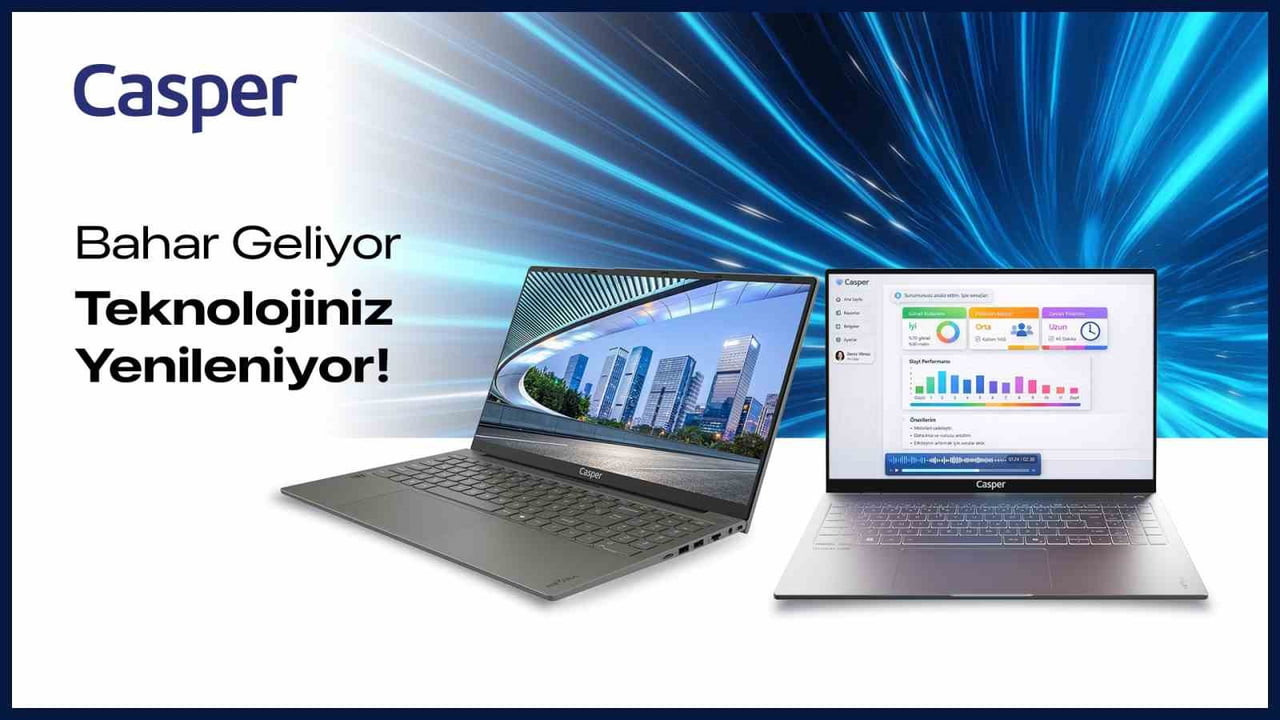 CASPER, NİRVANA X650 VE S100 DİZÜSTÜ BİLGİSAYAR MODELLERİNİ INTEL İŞLEMCİLİ DONANIM, "SMART"...