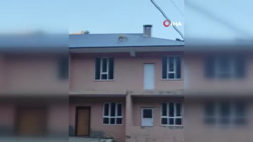 Çatıya çıkan iki keçi mahalleliyi ayağa kaldırdı