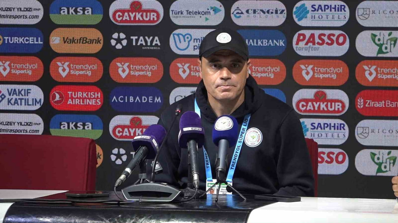 ÇAYKUR RİZESPOR YARDIMCI ANTRENÖRÜ EKREM HAYYAM DAĞ “BEŞİKTAŞLI OYUNCULARIN YÜZÜNE BAKSANIZ BİLE...