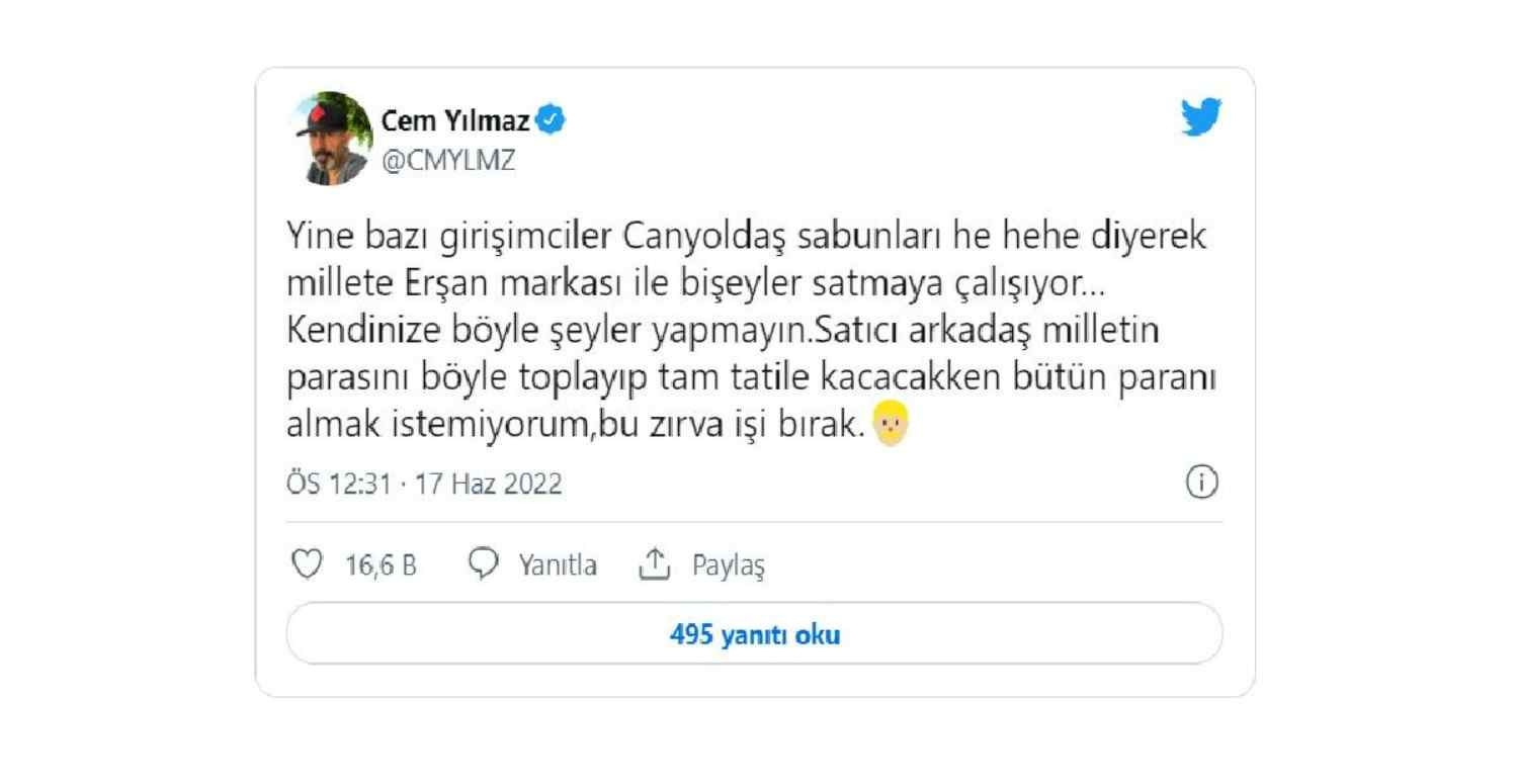 Cem Yılmaz Sabun Tepkisi