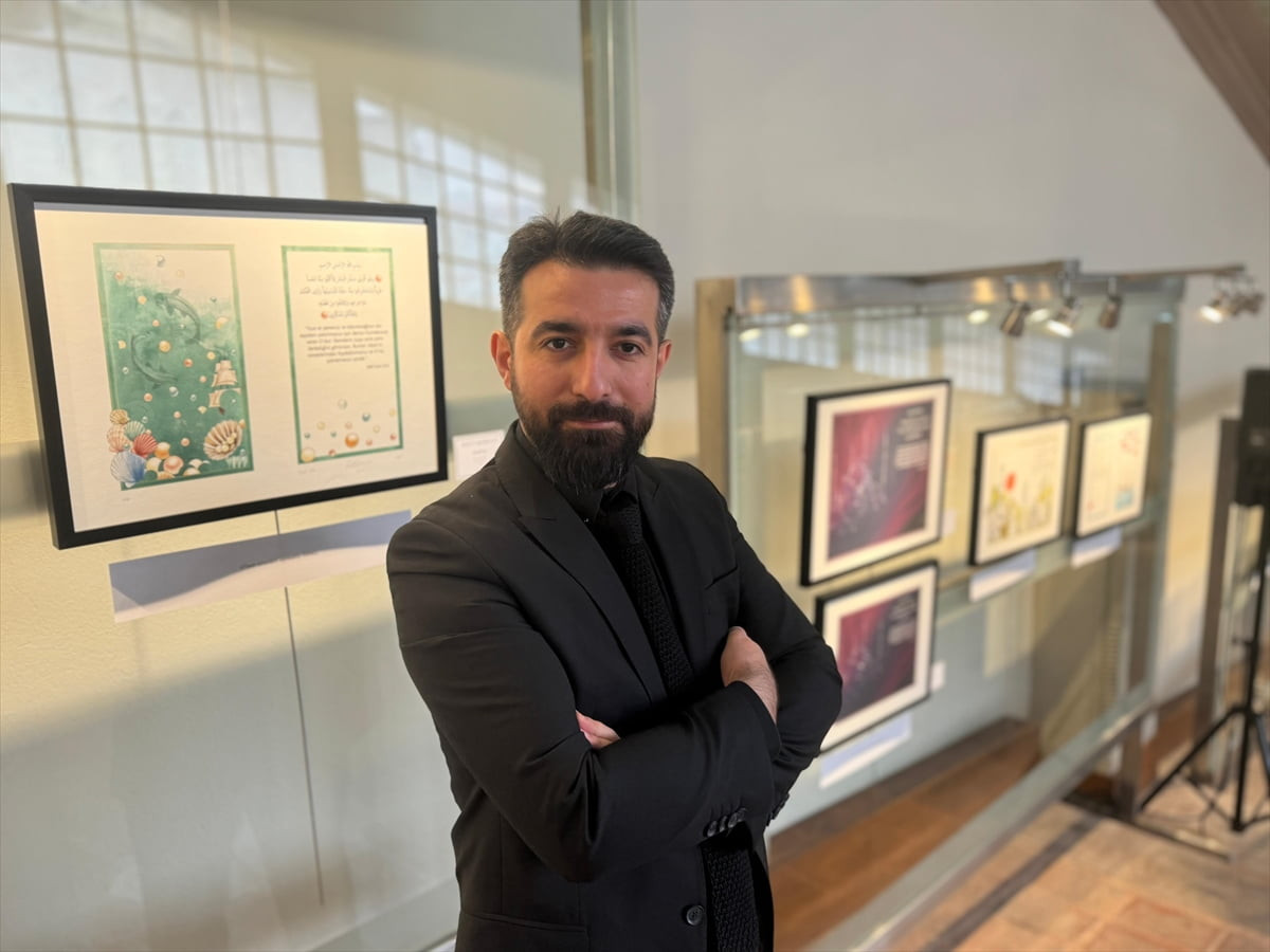 Cemile Şık ve Yusuf Yıldız tarafından hazırlanan "Minik Kalplere Yolculuk" sergisi, İstanbul...