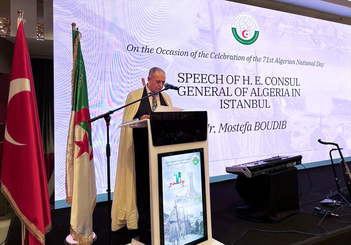 Cezayir'in İstanbul Başkonsolosluğunca Cezayir Kurtuluş Devrimi'nin 71. yıl dönümü vesilesiyle...
