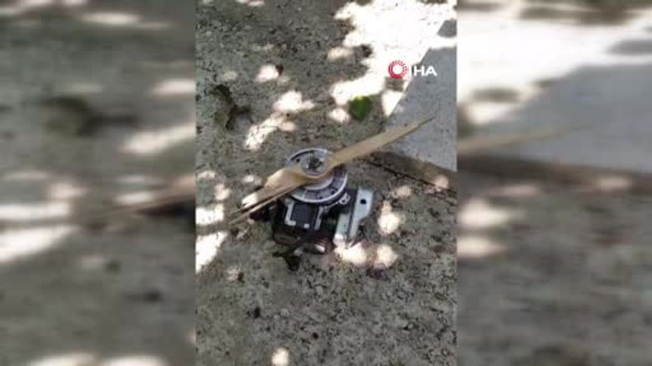 Cide’de evin bahçesine insansız hava aracı düştü