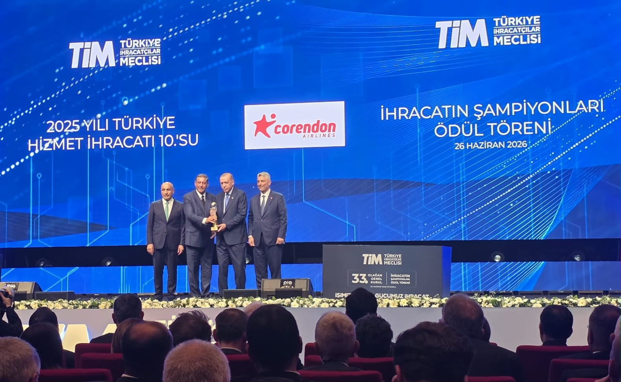 CORENDON AİRLİNES YÖNETİM KURULU BAŞKANI VE CEO'SU YILDIRAY KARAER'E ÖDÜLÜ, CUMHURBAŞKANI RECEP...