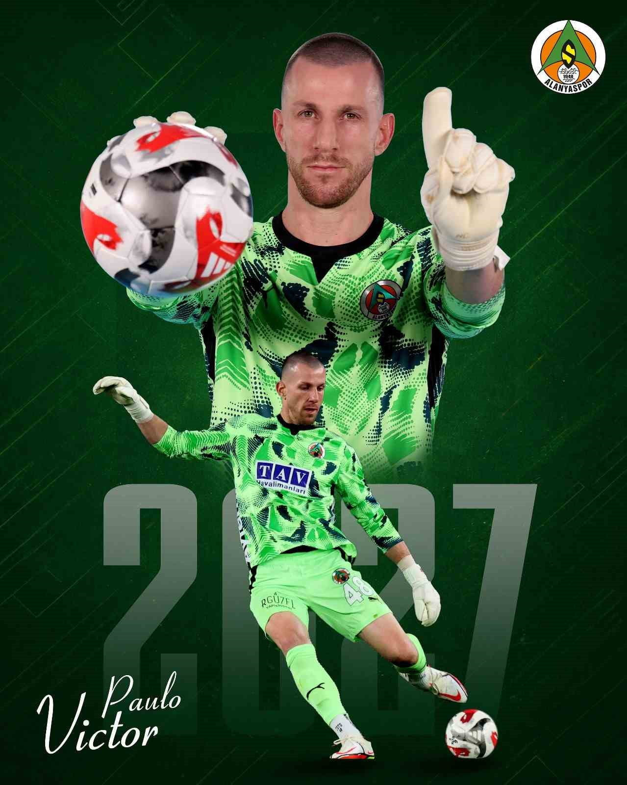 CORENDON ALANYASPOR, BREZİLYALI KALECİ PAULO VİCTOR'UN SÖZLEŞMESİNİ 1 YIL UZATTIĞINI...