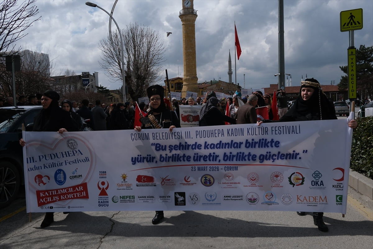 Çorum'da 3. Puduhepa Kadın Kültür Festivali başladı. Çorum Belediyesince organize edilen festival...