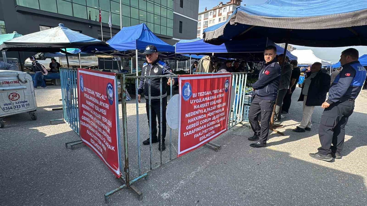 ÇORUM’DA "SEÇ-AL" UYGULAMASINA HAREKET EDEREK VATANDAŞIN TEZGAHTAKİ ÜRÜNLERİ SEÇMESİNE İZİN...