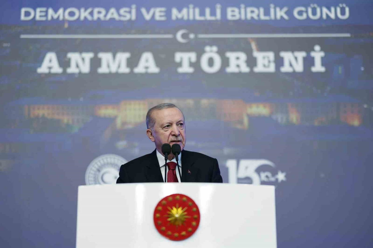 CUMHURBAŞKANI ERDOĞAN, 15 TEMMUZ DEMOKRASİ VE MİLLİ BİRLİK GÜNÜ DOLAYISIYLA TÜRKİYE BÜYÜK MİLLET...