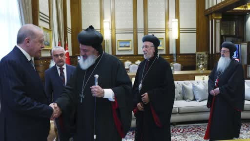 Cumhurbaşkanı Erdoğan, Dünya Süryani Ortodoks Kilisesi Ruhani Lideri II. Efram Kerim ve...
