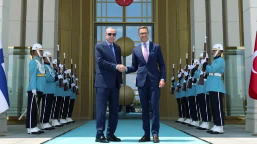 Cumhurbaşkanı Erdoğan, Finlandiya Cumhurbaşkanı Alexander Stubb ile görüştü
