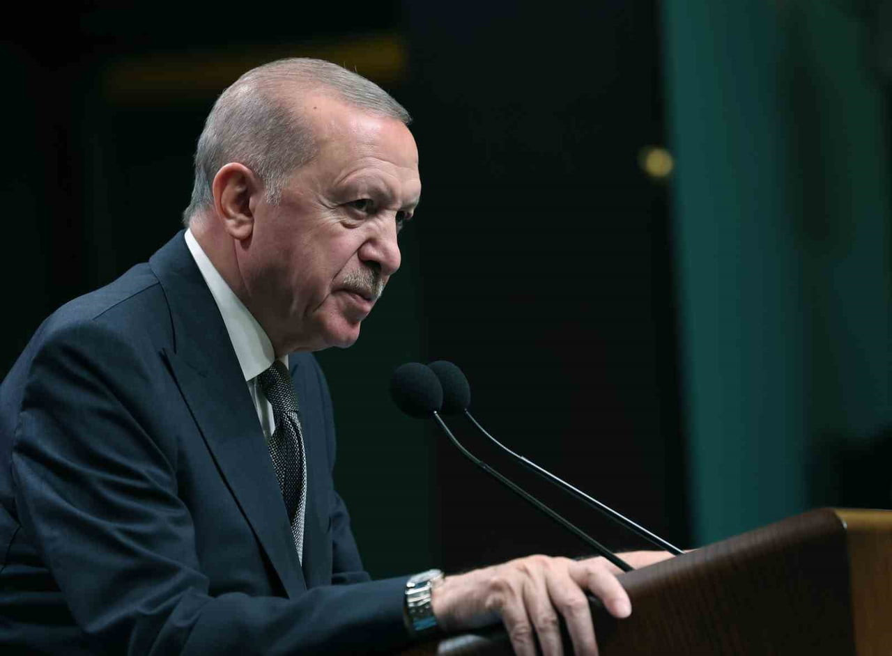 CUMHURBAŞKANI ERDOĞAN, KABİNE TOPLANTISI'NIN ARDINDAN BASIN TOPLANTISI DÜZENLEDİ.