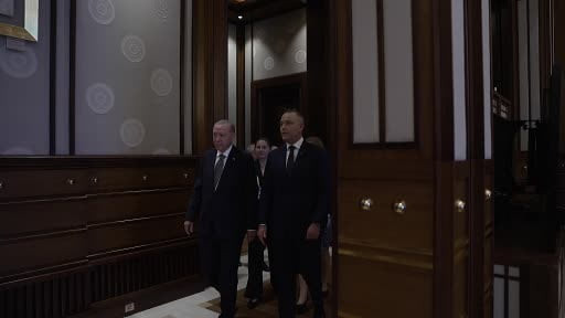 Cumhurbaşkanı Erdoğan, Polonya Cumhurbaşkanı Karol Nawrocki’yi kabul etti