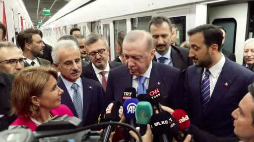 Cumhurbaşkanı Erdoğan: "Yeni metro 31 Temmuz'a kadar ücretsiz"