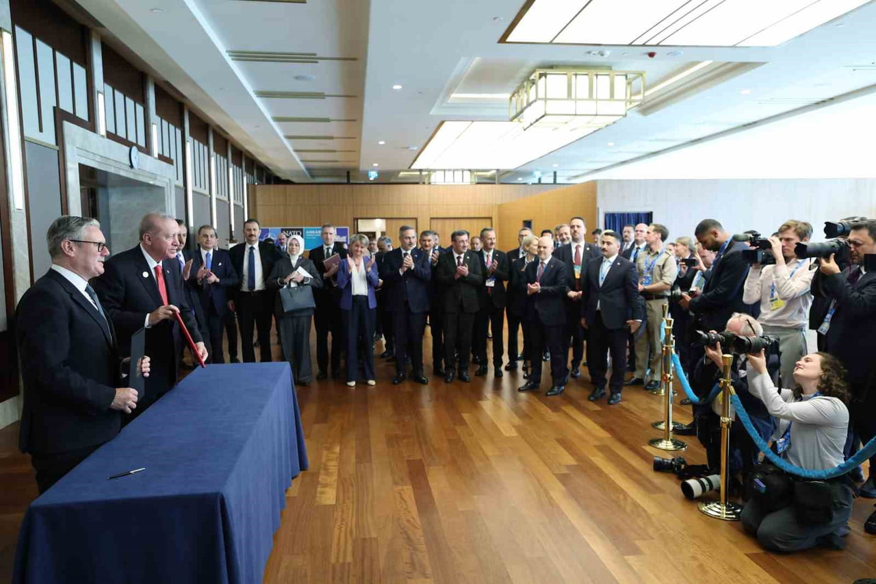 CUMHURBAŞKANI RECEP TAYYİP ERDOĞAN, 36. NATO LİDERLER ZİRVESİ KAPSAMINDA ANKARA’DA BULUNAN...