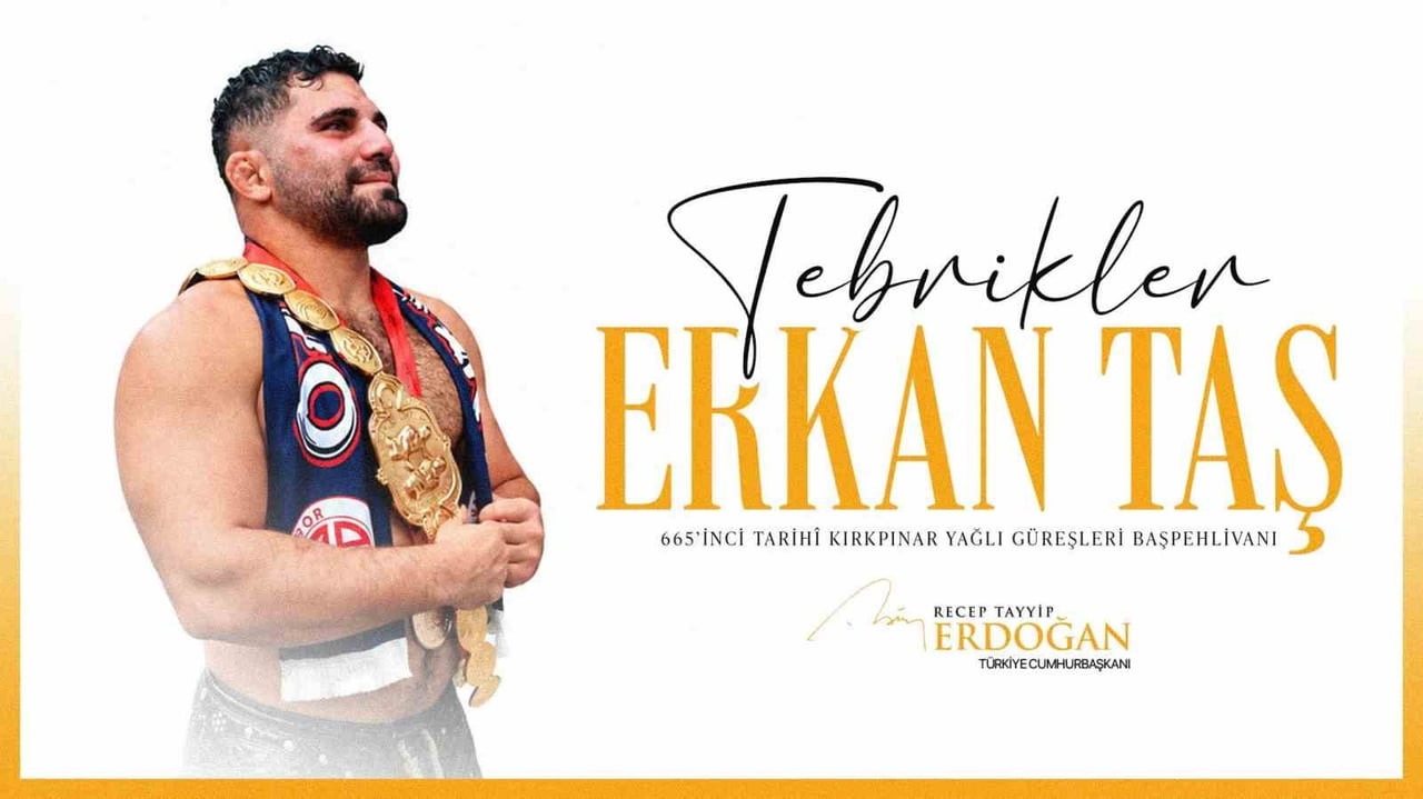 CUMHURBAŞKANI RECEP TAYYİP ERDOĞAN, 665’İNCİ KIRKPINAR YAĞLI GÜREŞLERİ’NDE BAŞPEHLİVANLIK KEMERİNİ...