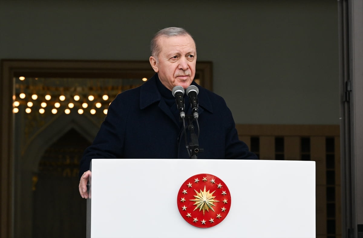 Cumhurbaşkanı Recep Tayyip Erdoğan, Ahlatlıbel'de Hacı İbrahim Demir Camii Açılış Programı'na...