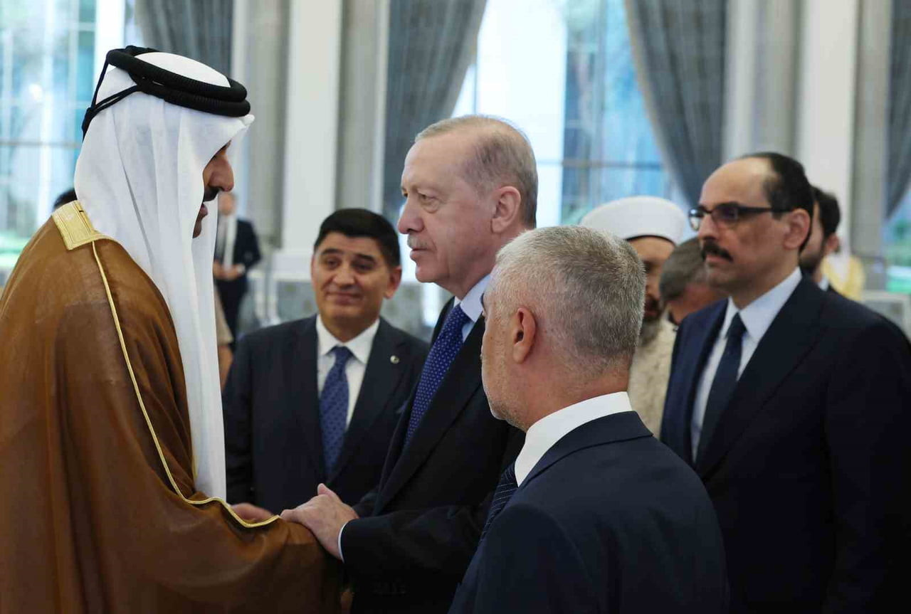 CUMHURBAŞKANI RECEP TAYYİP ERDOĞAN, ESKİ KATAR EMİRİ ŞEYH HAMAD BİN KHALİFA AL THANİ'NİN ÖLÜMÜNÜN...