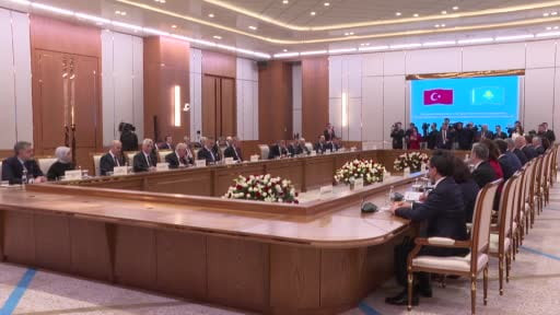 Cumhurbaşkanı Recep Tayyip Erdoğan,  Kazakistan Cumhurbaşkanı Kasım Cömert Tokayev ile Astana’da...