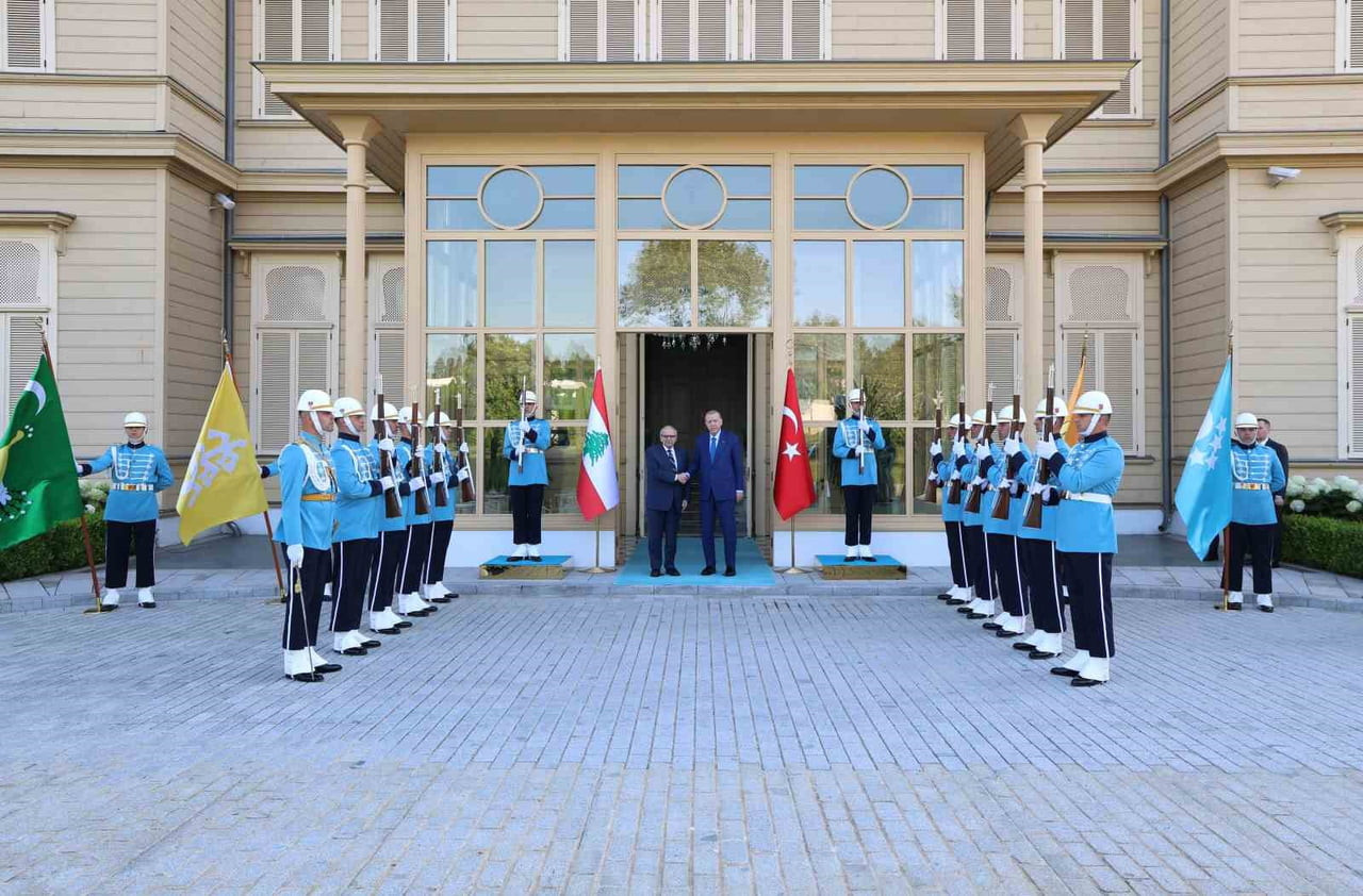 CUMHURBAŞKANI RECEP TAYYİP ERDOĞAN, LÜBNAN BAŞBAKANI NEVVAF SELAM İLE ÇALIŞMA YEMEĞİNDE BİR ARAYA...