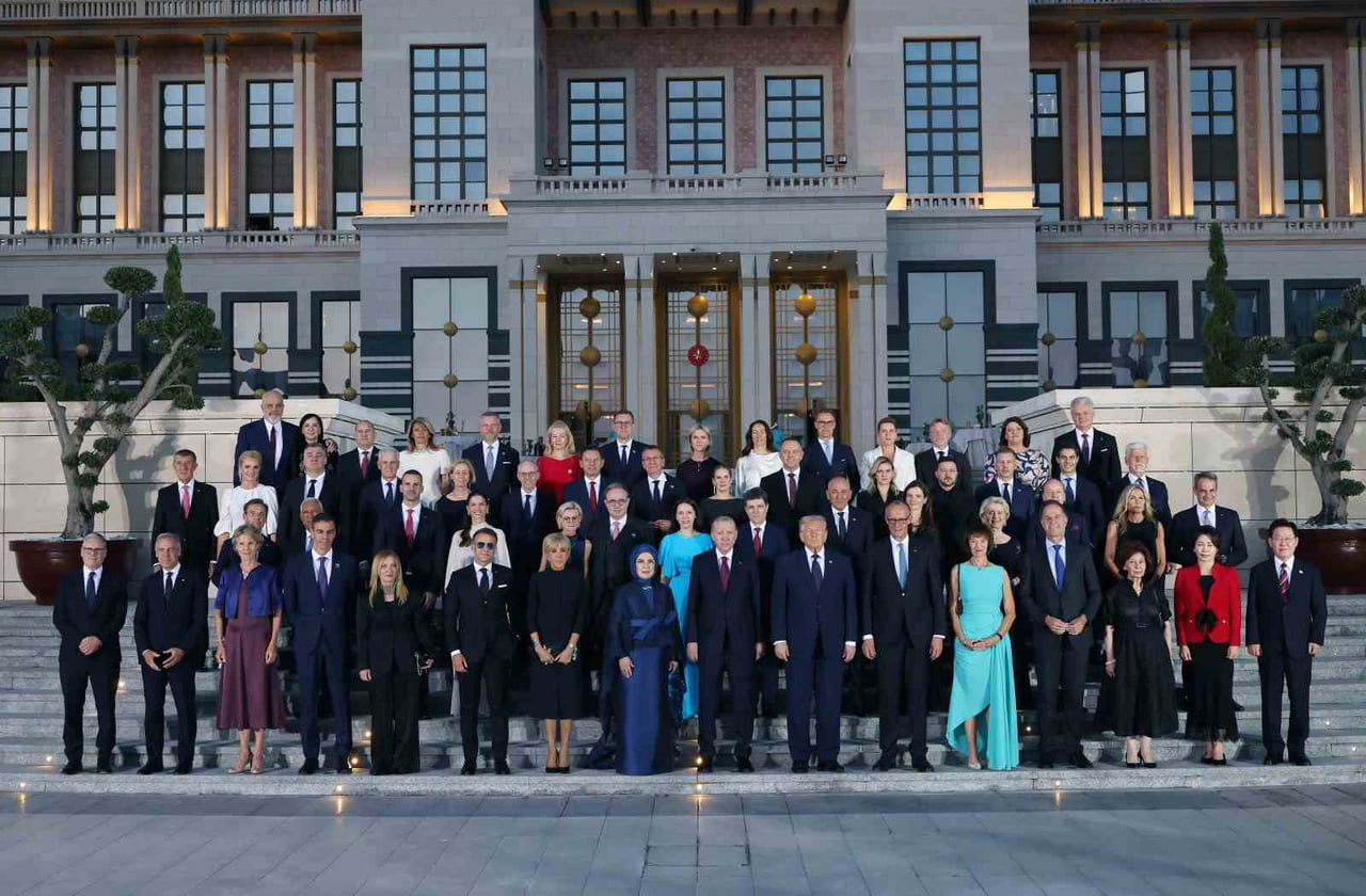 CUMHURBAŞKANI RECEP TAYYİP ERDOĞAN VE EŞİ EMİNE ERDOĞAN, NATO ZİRVESİ KAPSAMINDA ANKARA'DA BULUNAN...