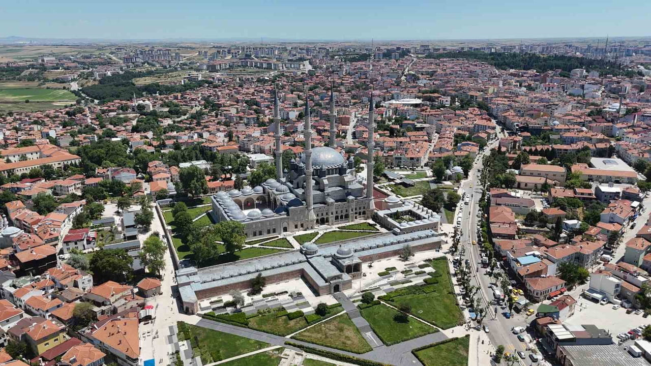 CUMHURBAŞKANI RECEP TAYYİP ERDOĞAN'IN EDİRNE'DE RESTORASYON ÇALIŞMALARI TAMAMLANAN SELİMİYE...