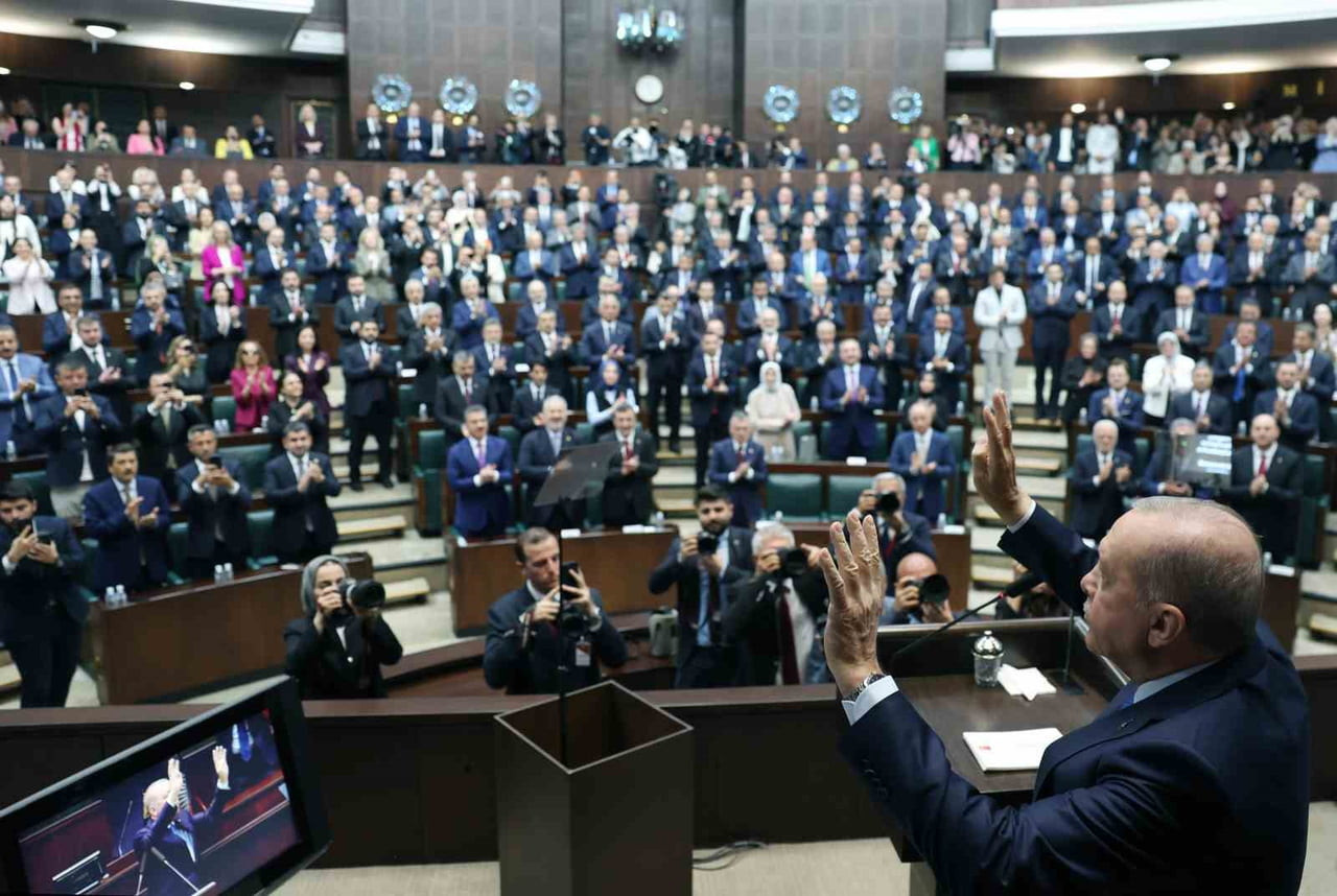 CUMHURBAŞKANI VE AK PARTİ GENEL BAŞKANI ERDOĞAN, PARTİSİNİN TBMM’DE DÜZENLENEN GRUP TOPLANTISINDA...