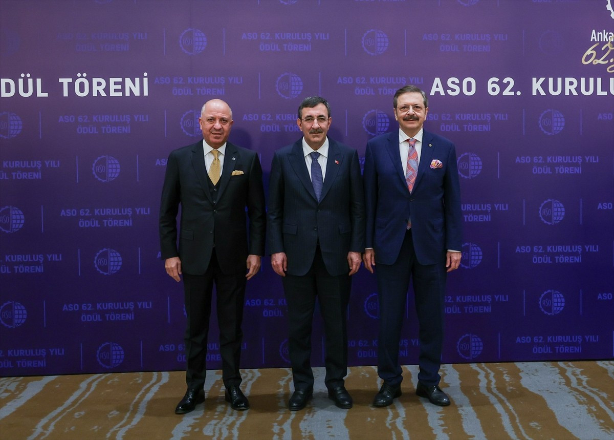 Cumhurbaşkanı Yardımcısı Cevdet Yılmaz, Ankara Sanayi Odası (ASO) tarafından düzenlenecek "ASO 62....