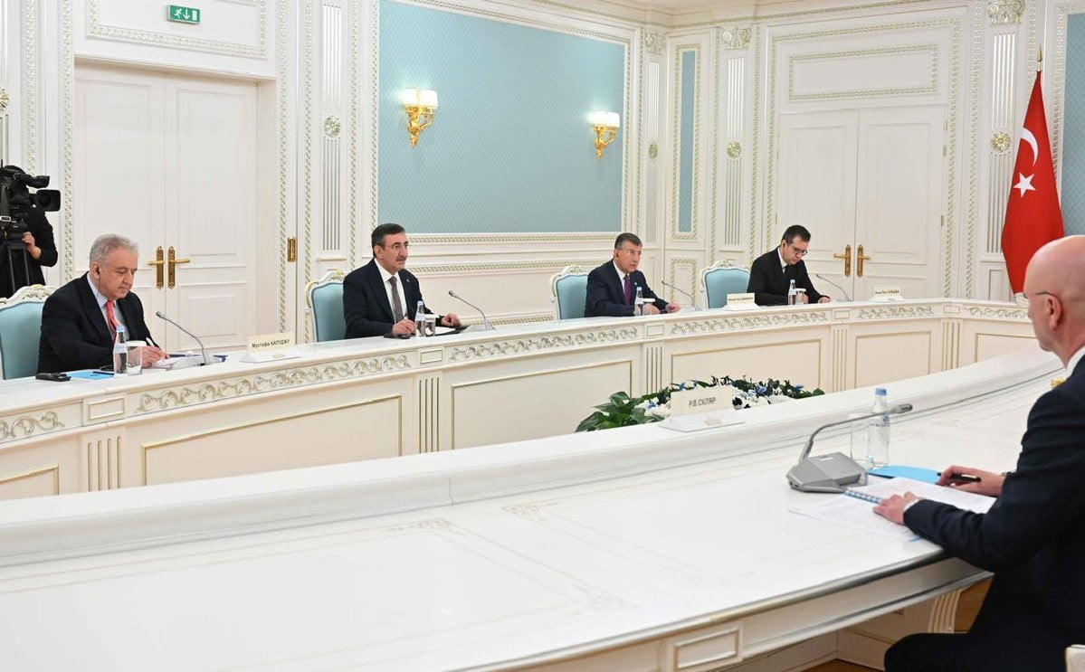 CUMHURBAŞKANI YARDIMCISI CEVDET YILMAZ, ASTANA'DA KAZAKİSTAN CUMHURBAŞKANI KASIM CÖMERT TOKAYEV...