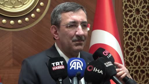 Cumhurbaşkanı Yardımcısı Cevdet Yılmaz, İran eski dini lideri Ali Hamaney için düzenlenen cenaze...