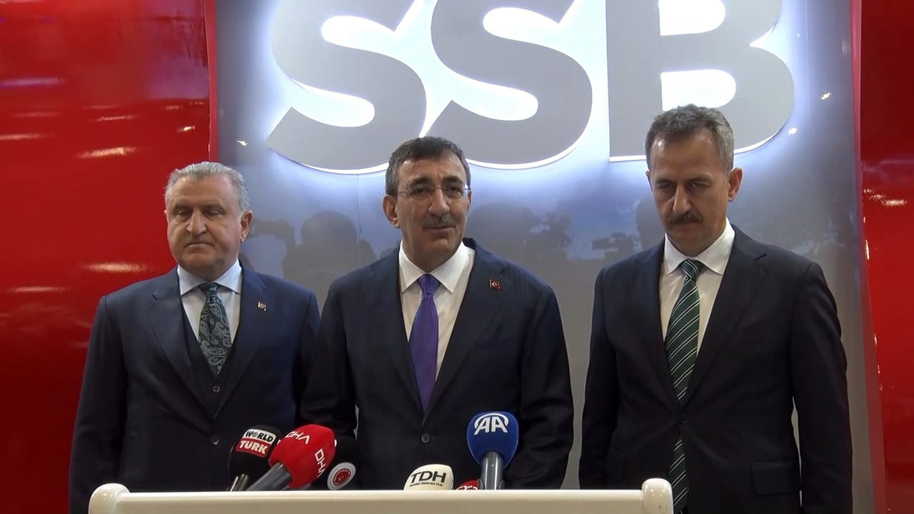 CUMHURBAŞKANI YARDIMCISI CEVDET YILMAZ, İSTANBUL’DA DÜZENLENEN SAHA EXPO ULUSLARARASI SAVUNMA...