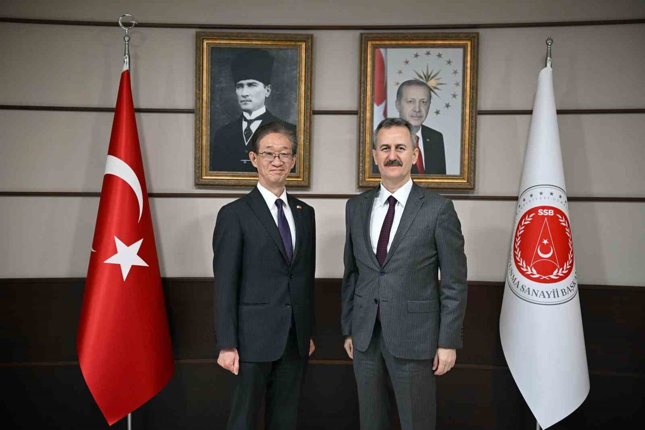 CUMHURBAŞKANLIĞI SAVUNMA SANAYİİ BAŞKANI HALUK GÖRGÜN, JAPONYA’NIN ANKARA BÜYÜKELÇİSİ TAMURA...