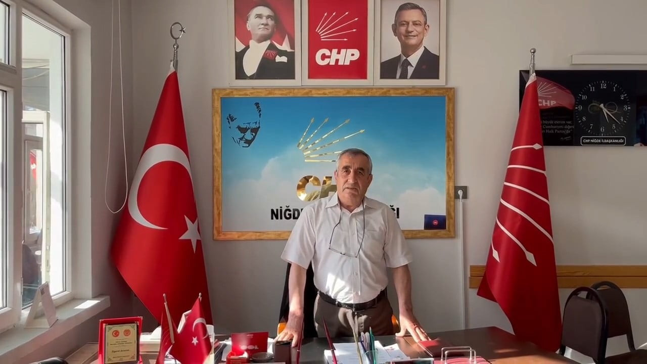 CUMHURİYET HALK PARTİSİ (CHP) NİĞDE İL BAŞKANI BÜNYAMİN KIVRAKDAL GÖREVDEN ALINDI.