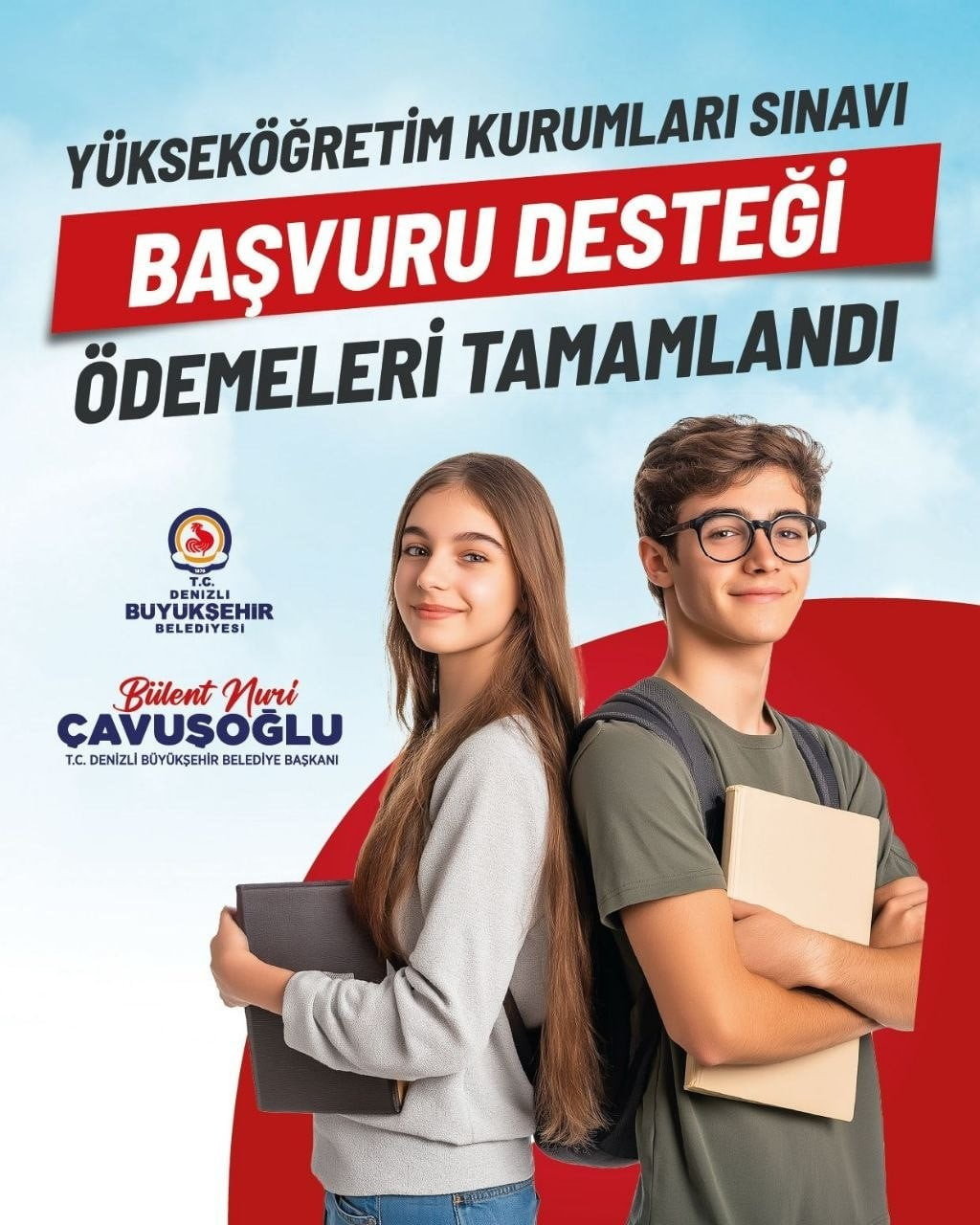 DENİZLİ BÜYÜKŞEHİR BELEDİYESİ, 2026 YKS GİRİŞ ÜCRETİ DESTEĞİNİ TAMAMLADI. BAŞVURUSU ONAYLANAN...