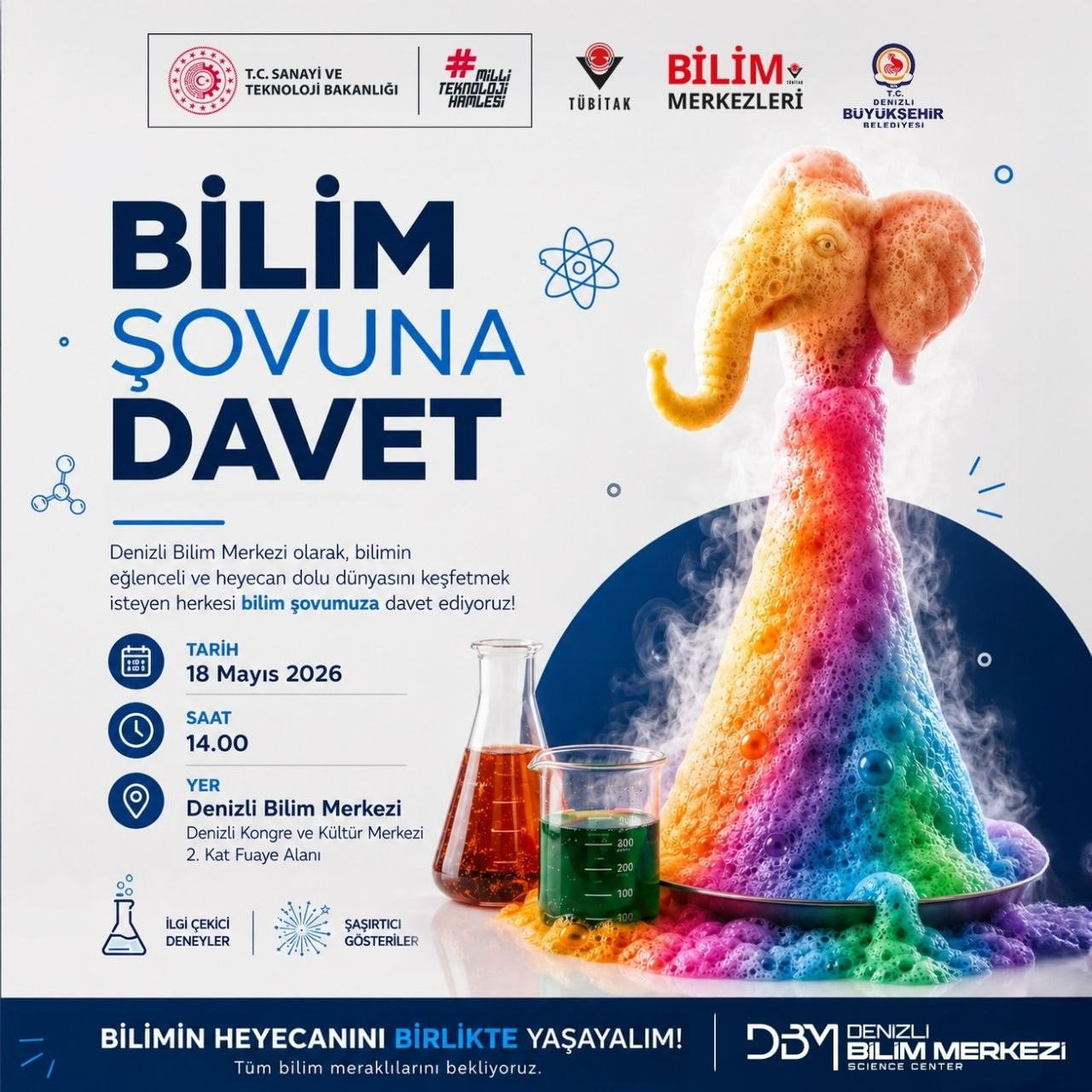 DENİZLİ BÜYÜKŞEHİR BELEDİYESİ BÜNYESİNDE FAALİYET GÖSTEREN DENİZLİ BİLİM MERKEZİ, ÇOCUKLARI VE...