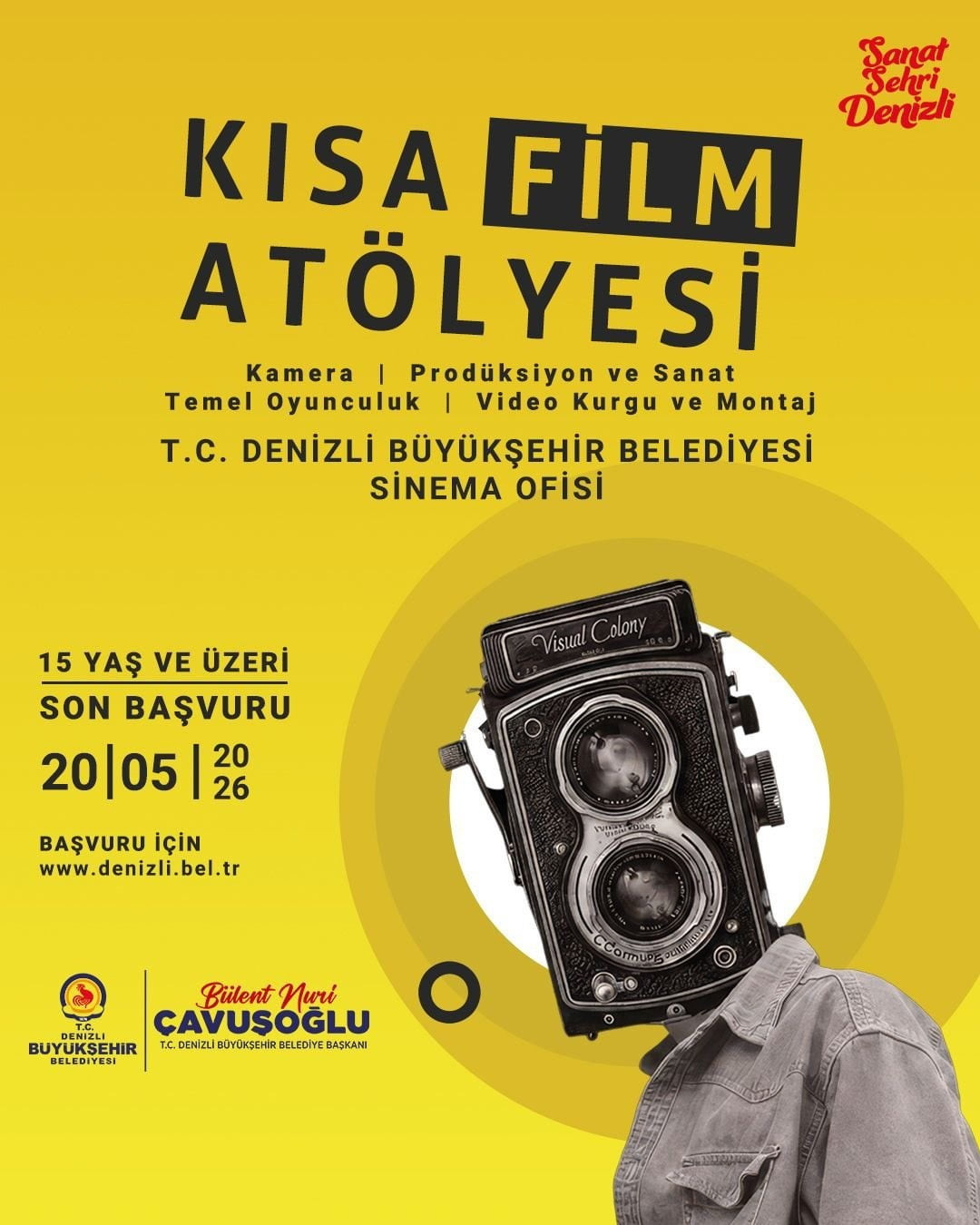 DENİZLİ BÜYÜKŞEHİR BELEDİYESİ, KISA FİLM ATÖLYESİ İLE SİNEMAYA İLGİ DUYAN HERKESİ PROFESYONEL BİR...