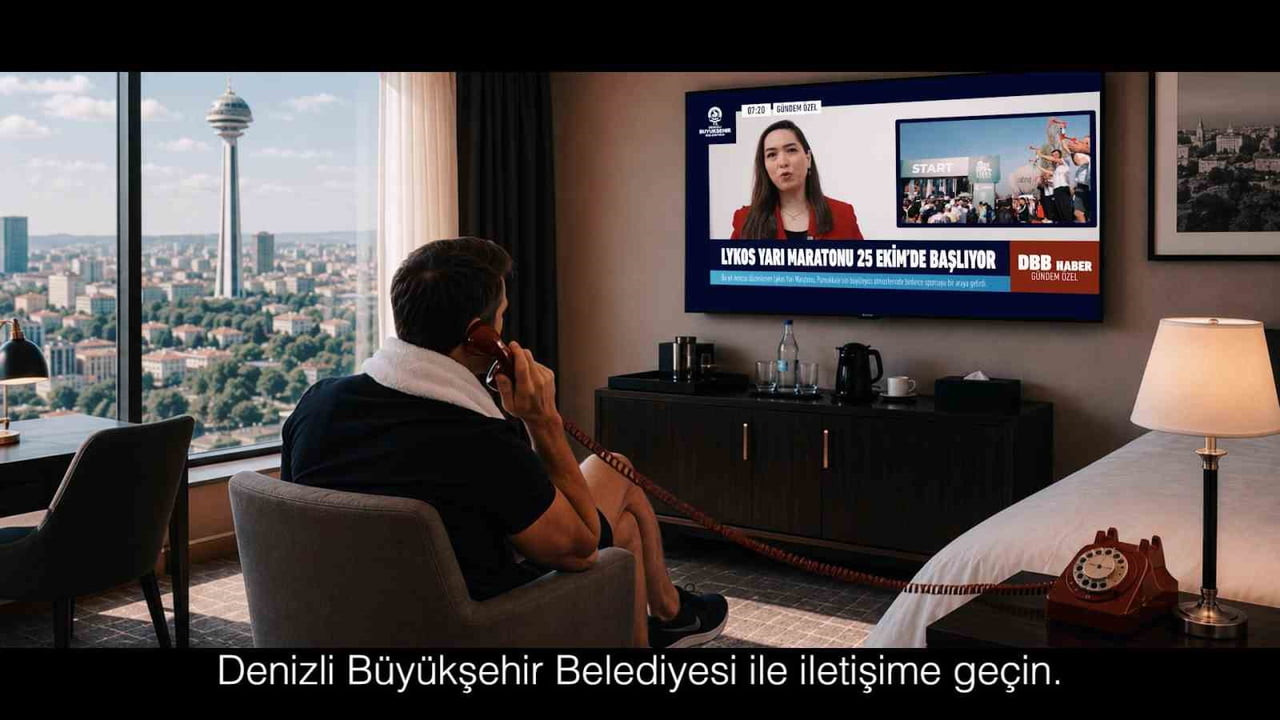 DENİZLİ BÜYÜKŞEHİR BELEDİYESİ, LYKOS YARI MARATONU İÇİN HAZIRLADIĞI MİZAHİ TANITIM FİLMİYLE SOSYAL...