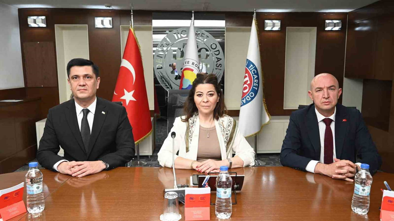 DENİZLİ TİCARET ODASI (DTO), TÜRKMENİSTAN ANKARA BÜYÜKELÇİLİĞİ HEYETİNİ AĞIRLADI. TÜRKMENİSTAN...